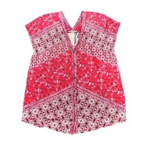 LUCKY BRAND Women's Blouse XS Bali Mixed-Print